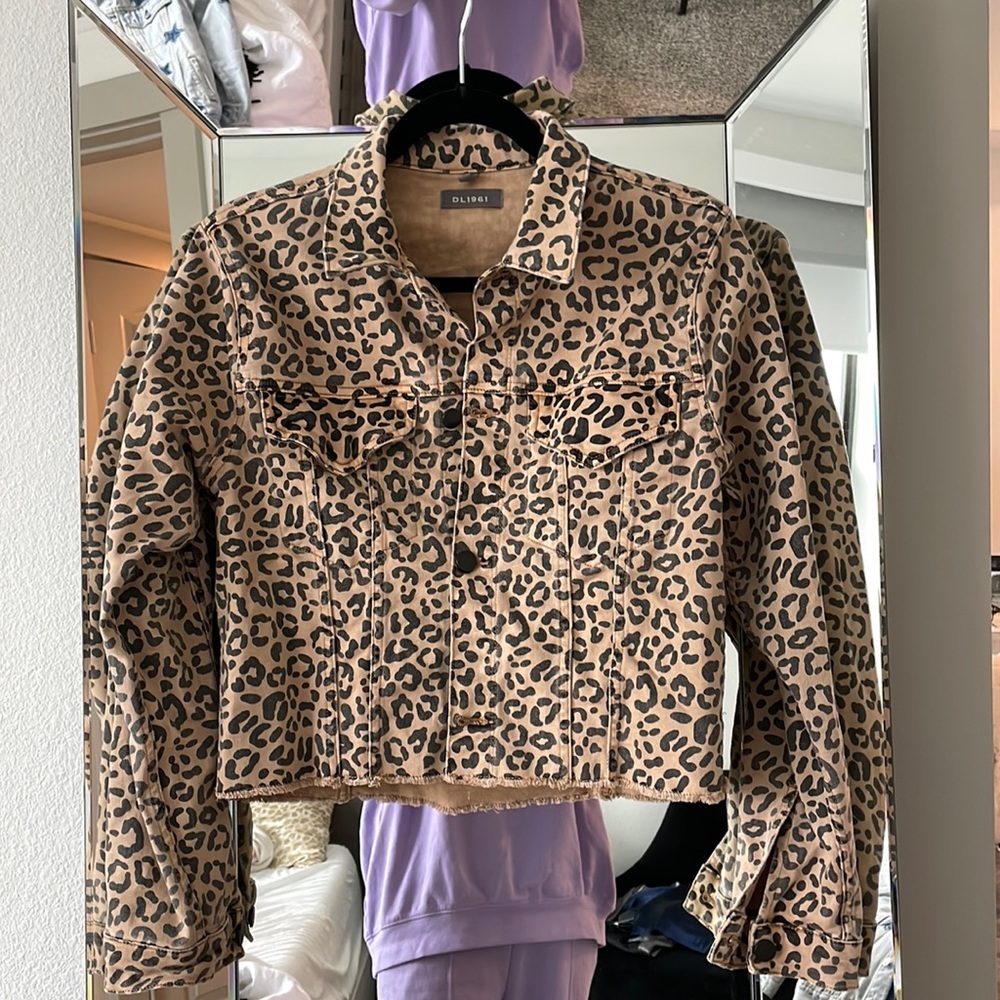 DL Cheetah Jean jacket